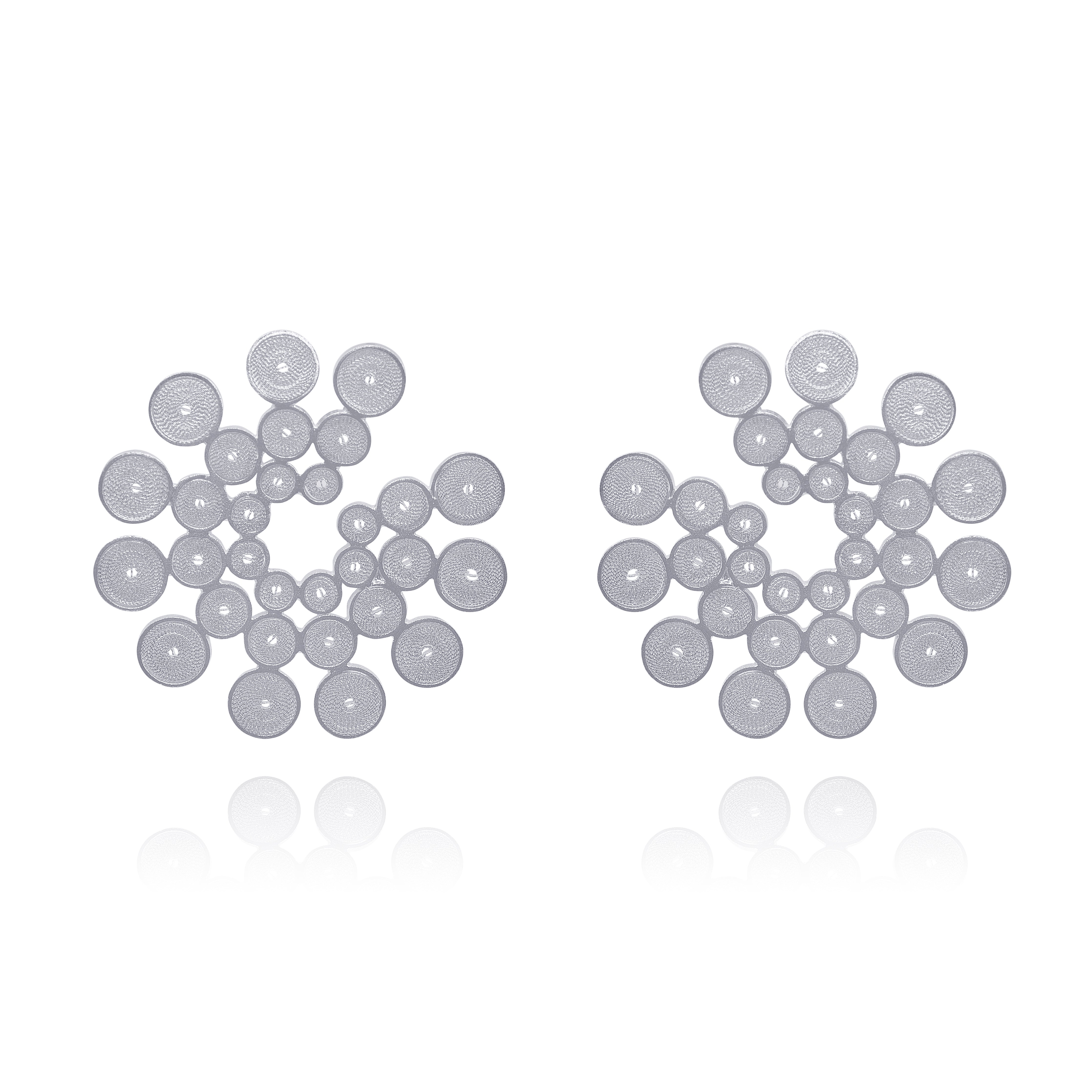 LIZZIE SILVER LARGE EARRINGS FILIGREE