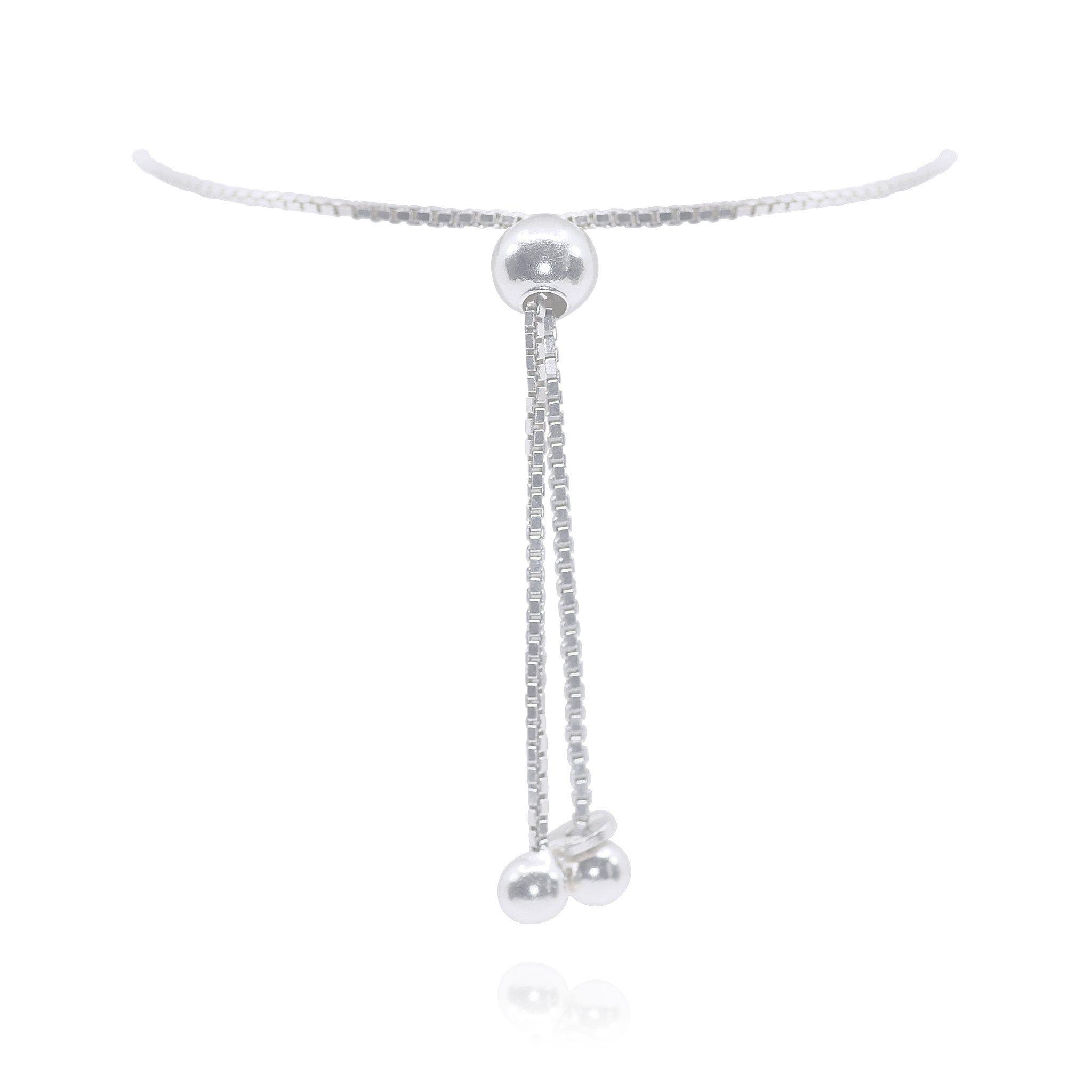 Sterling Silver Ball Slider Bracelet With Engraved Heart - Congratulations  - The Perfect Keepsake Gift