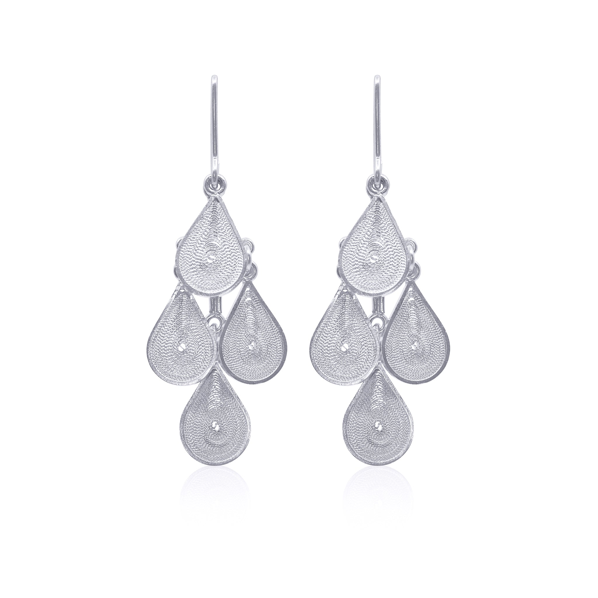 MARGARITA SILVER MEDIUM EARRINGS FILIGREE