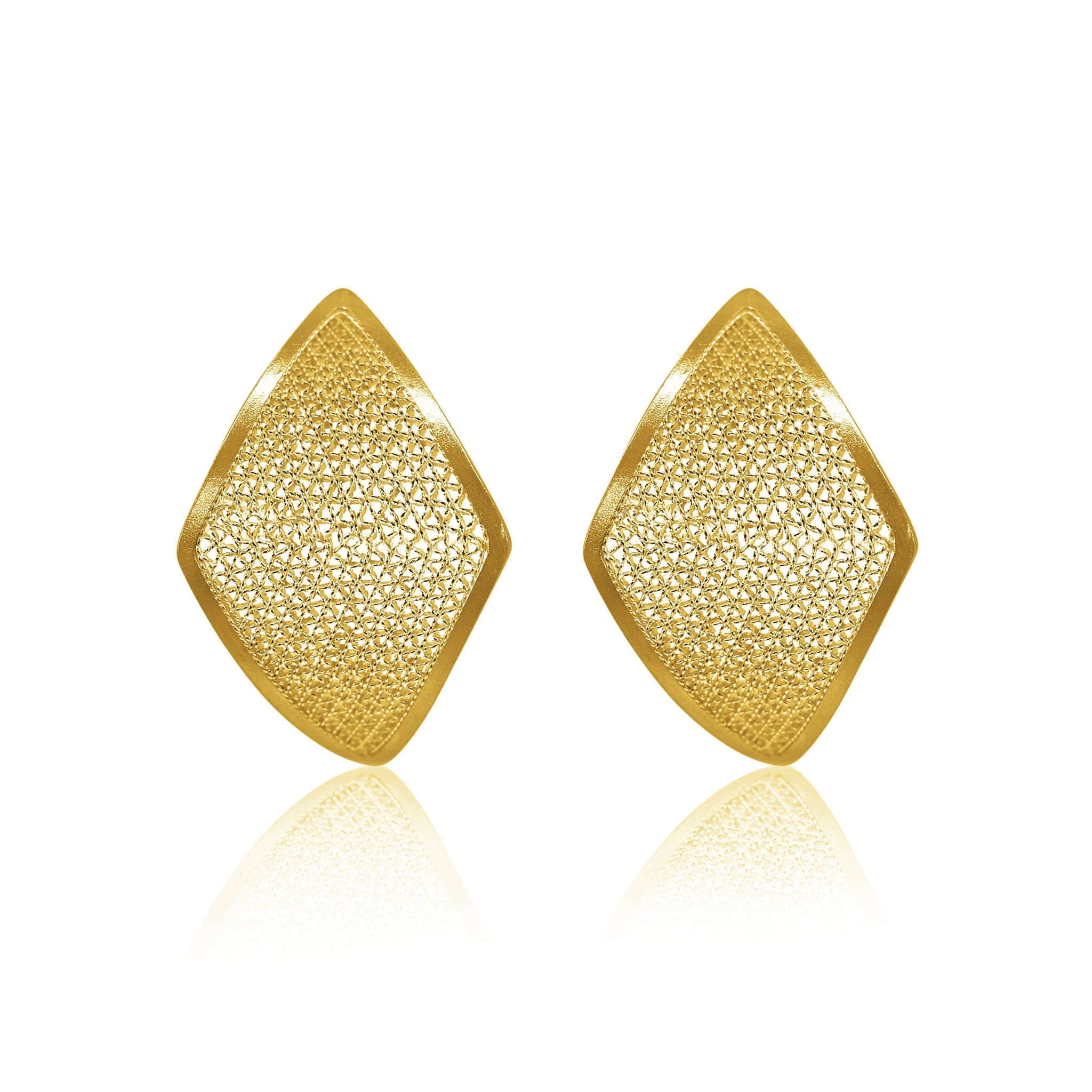 Leela Large Diamond Stud Earrings | Designer Fine Jewelry by Sara Weinstock